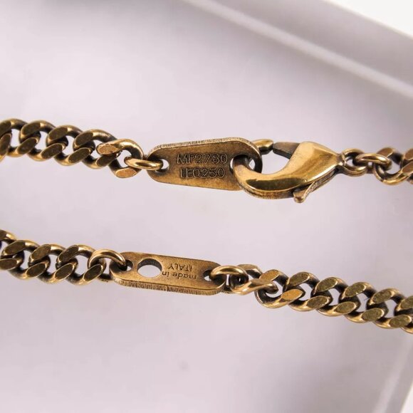 Authentic LOUIS VUITTON LV Wood Initial Gold MP2780 Necklace - Picture 4 of 12